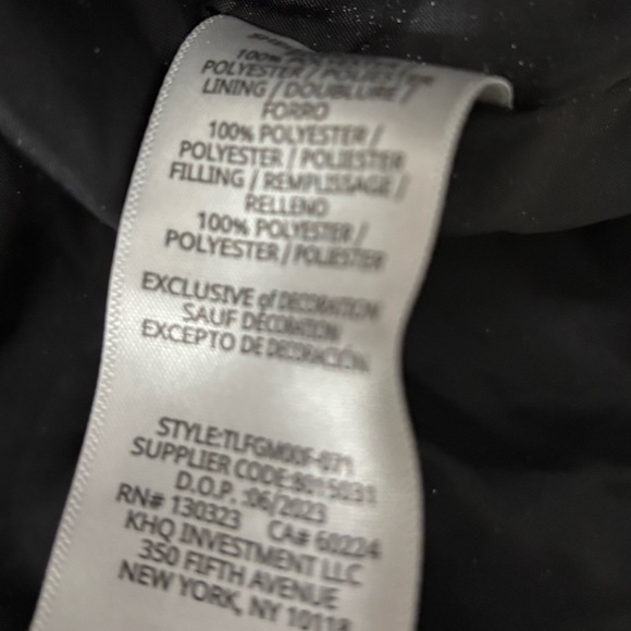 Timberland Gray and Black mid weight hybrid quilted jacket size Large 14/16 - Picture 5 of 5